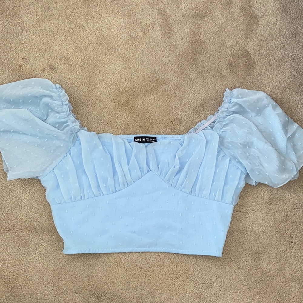 Beautiful blue crop/blouse